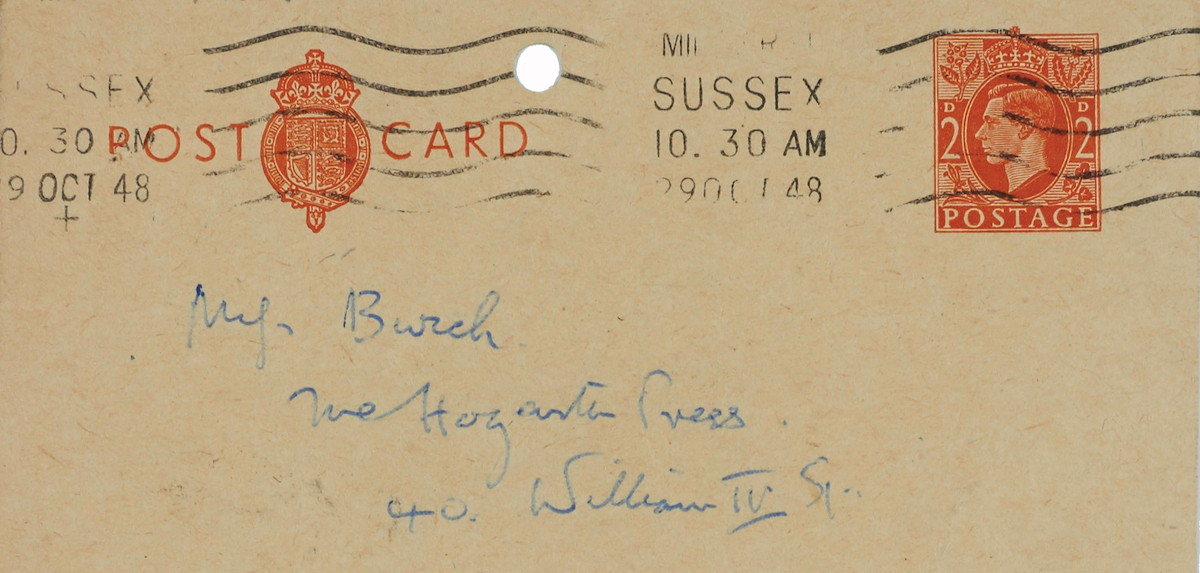 postcard from Sussex 1948