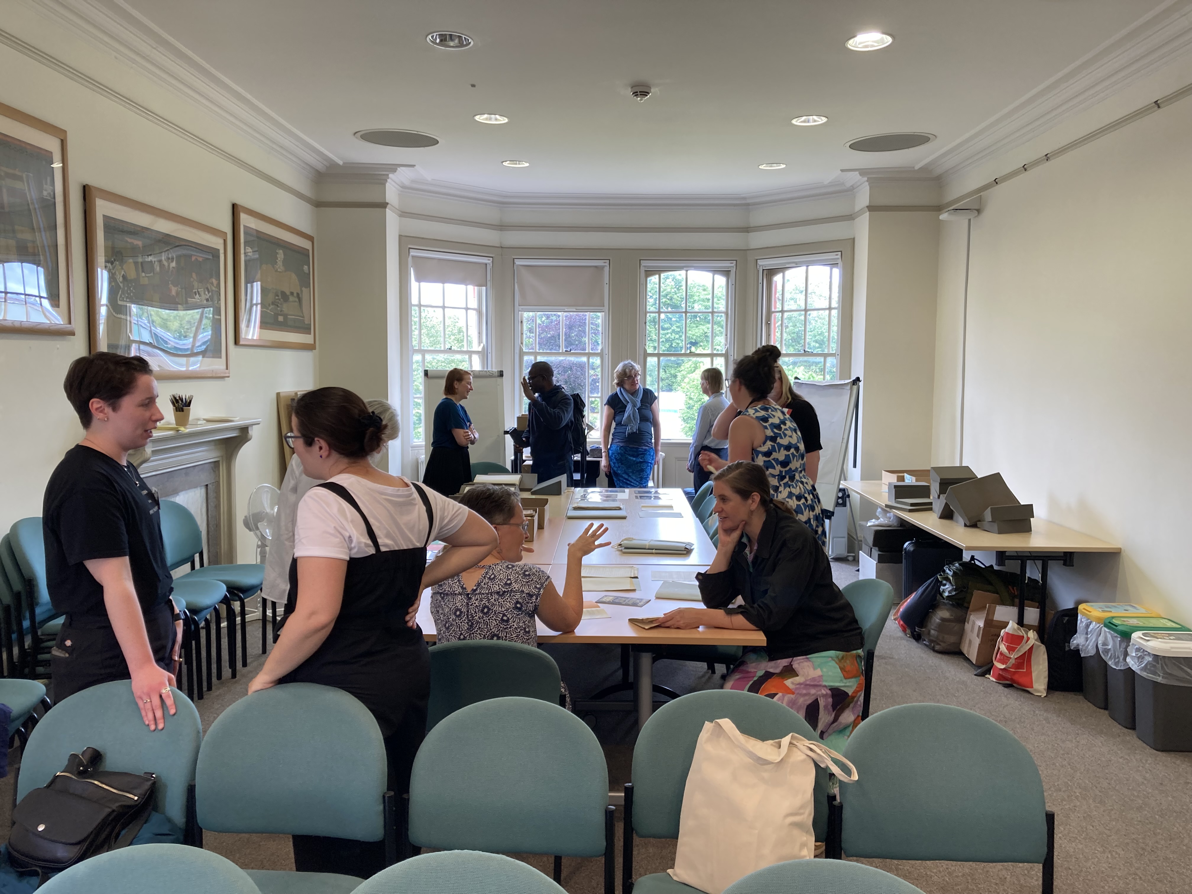 Delegates at MAPP collections session at University of Reading 