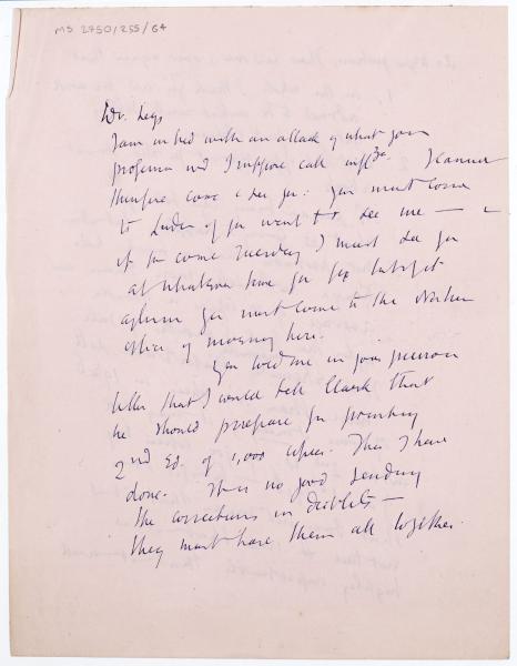  Image of letter from Leonard Woolf to Norman Leys (c March 1925) page 1 of 3