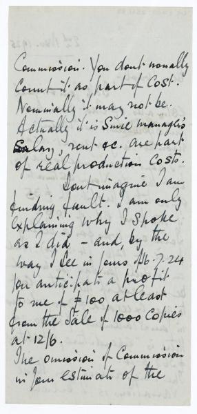 Image of handwritten letter from Norman Leys to Leonard Woolf (02/11/1925) page 2 of 5 