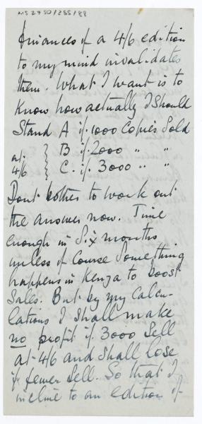 Image of handwritten letter from Norman Leys to Leonard Woolf (02/11/1925) page 3 of 5 