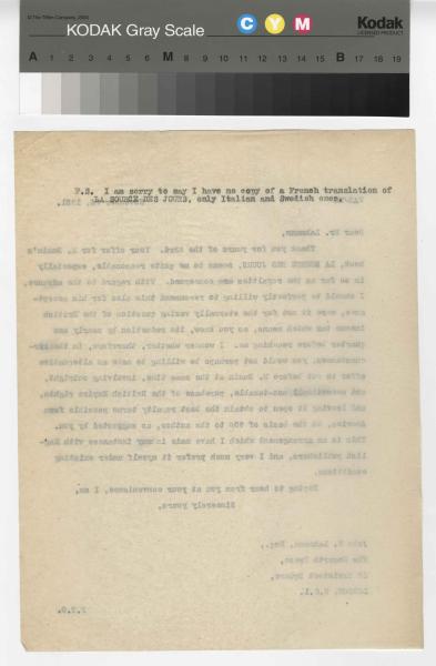 Image of a typescript letter from the William A. Bradley Literary Agency to The Hogarth Press (26/11/1931); page 2 of 2