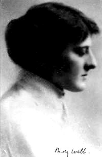 Black and White Photograph of Mary Webb