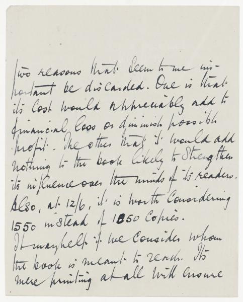 Handwritten letter from Norman Leys to Leonard Woolf (10/08/1924) page 2 of 8