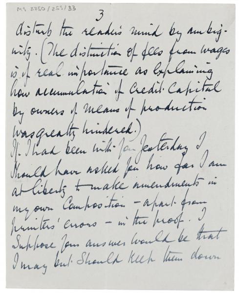 handwritten letter from Norman Leys to Leonard Woolf (21/08/1924) page 3 of 4