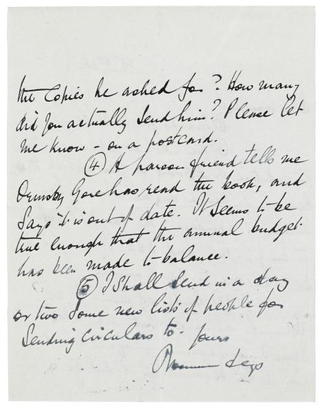 handwritten image of letter from Norman Leys to Leonard Woolf (19/01/1925) page 2 of 2