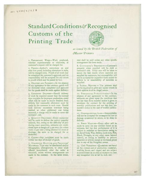 Image of typescript letter from The Garden City Press Ltd. to The Hogarth Press (01/05/1940)  [2]  page 2 of 2