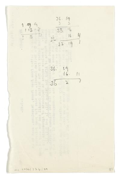 Image of typescript covering note from a staff member at The Hogarth Press to Leonard Woolf (03/05/1943) page 2 of 2