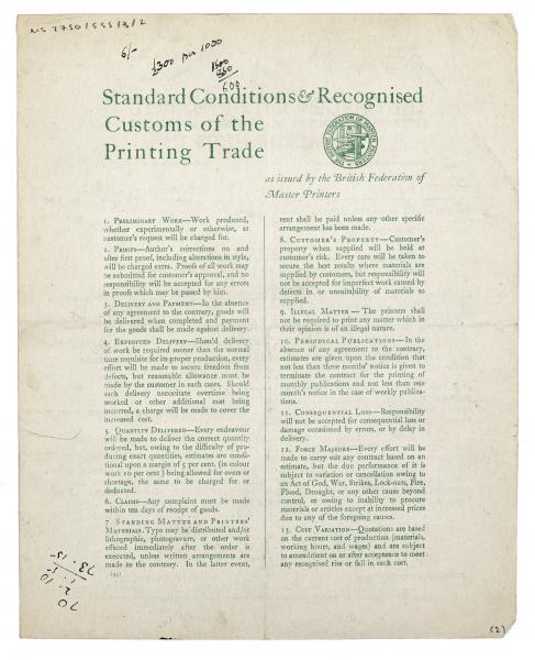 Image of typescript letter from The Garden City Press Ltd to the Hogarth Press (14/01/1942) page 2 of 2