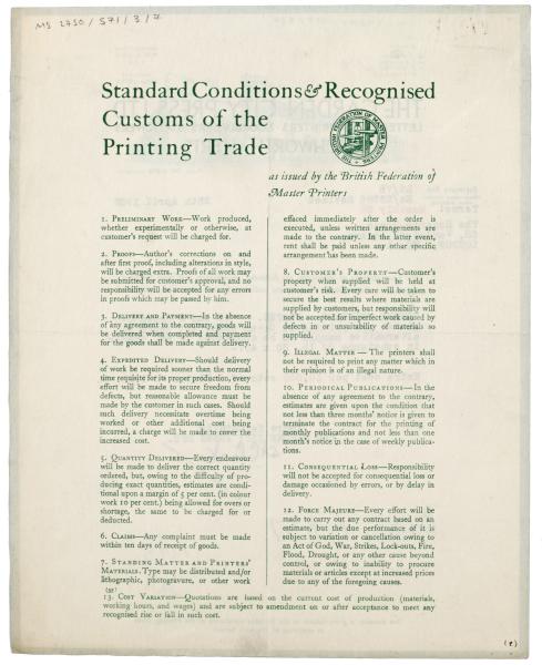 Image of typescript letter from The Garden City Press Ltd to The Hogarth Press (01/05/1940) page 2 of 2 