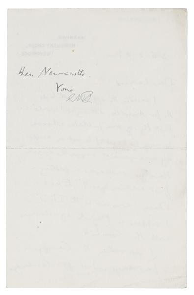 Image of handwritten letter from E. M. Forster to Leonard Woolf (28/02/1925)  page 2 of 2