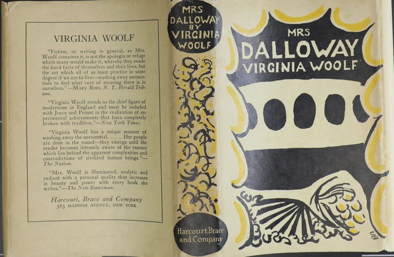 Dust Jacket of First American Edition of Mrs Dalloway by Virginia Woolf