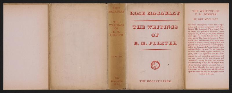 Image of dust jacket of "The Writings of E. M. Forster" 