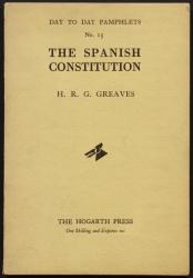 Image of yellow front cover of "The Spanish Constitution"