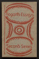front cover of Hogarth Essays showing a monochromatic illustration by Vanessa Bell