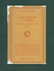 Image of dust jacket of A Lecture on Lectures"