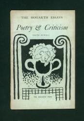 Image of front cover of Poetry and Criticism 