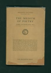 Image of a dust jacket of "The Medium of Poetry" 