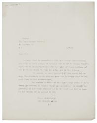 Image of typescript letter from The Hogarth Press to The Independent Gallery (02/07/1923) page 1 of 1