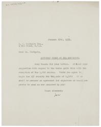 Image of typescript letter from Leonard Woolf to R. W. Postgate (29/01/1931) page 1 of 1
