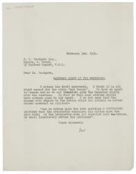 Image of typescript letter from Leonard Woolf to R. W. Postgate (03/02/1931) page 1 of 1