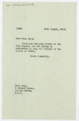 Image of typescript letter from The Hogarth Press to Mrs Leys (13/08/1948) page 1 of 1