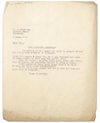 Image of typescriptetter letter from The Hogarth Press to R. & R. Clark (06/03/1924) page 1 of 1