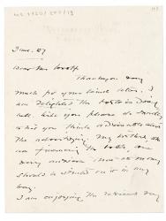 image of handwritten letter from Flora Mayor to Leonard Woolf (27/06/1924) page 1 of 2
