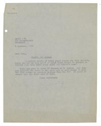 Image of typescript letter from Leonard Woolf to Neil & Co Ltd (08/11/1924) page 1 of 1