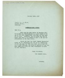 Letter from The Hogarth Press to R. & R. Clark (16/11/1937)