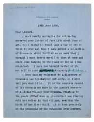 Letter from Vita Sackville-West to The Hogarth Press (19/06/1936)