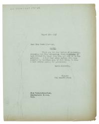 Letter from The Hogarth Press to Vita Sackville-West (26/08/1937)