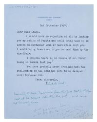 Letter from Vita Sackville-West to The Hogarth Press (02/09/1937)