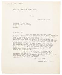 Letter from Curtis Brown Ltd to Longmans Green (22/10/1937)