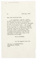 Letter from The Hogarth Press to Vita Sackville-West (11/05/1949)