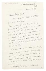 Letter from Ray Strachey to Margaret West at The Hogarth Press (17/06/1936)