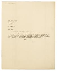 Typescript letter from The Hogarth Press to Hugh Walpole (20/05/1932) page 1 of 1