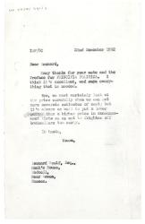 Letter from Ian Parsons to Leonard Woolf (22/12/1952)