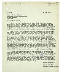 Letter from Susan Daniell at The Hogarth Press to Jeanne Durand at Librarie Ernest Flammarion (06/05/1970)