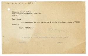 Letter from The Hogarth Press to Éditions Robert Marin  (09/04/1948)