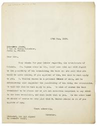 Image of a Letter from Leonard Woolf at The Hogarth Press to Librairie Stock (17/05/1929)