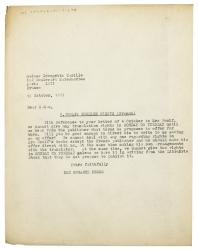 Image of a Letter from The Hogarth Press to Georgette Camille (10/10/1929)