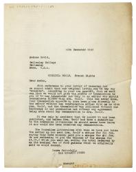 Image of a Letter from The Hogarth Press to Simone David (16/12/1932)