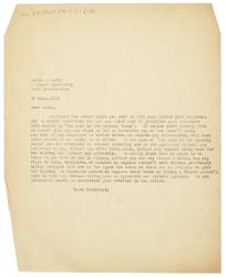 Image of a Letter from Leonard Woolf at The Hogarth Press to Simone David (30/07/1933)