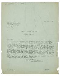 Image of a Letter from The Hogarth Press to Éditions du Siècle (03/05/1934)