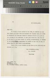 Image of a typescript letter from the William A. Bradley Literary Agency to The Hogarth Press (12/10/1937); page 1 of 1