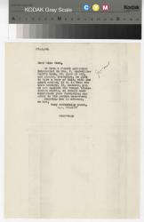 Image of a typescript letter from the William A. Bradley Literary Agency to The Hogarth Press (27/4/1936); page 1 of 1