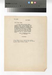 Image of a typescript letter from the William A. Bradley Literary Agency to The Hogarth Press (23/2/1935); page 1 of 1