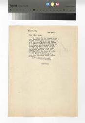 Image of a typescript letter from the William A. Bradley Literary Agency to The Hogarth Press (13/1021934); page 1 of 1