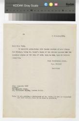 Image of a typescript letter from the William A. Bradley Literary Agency to The Hogarth Press (8/1/1934); page 1 of 1